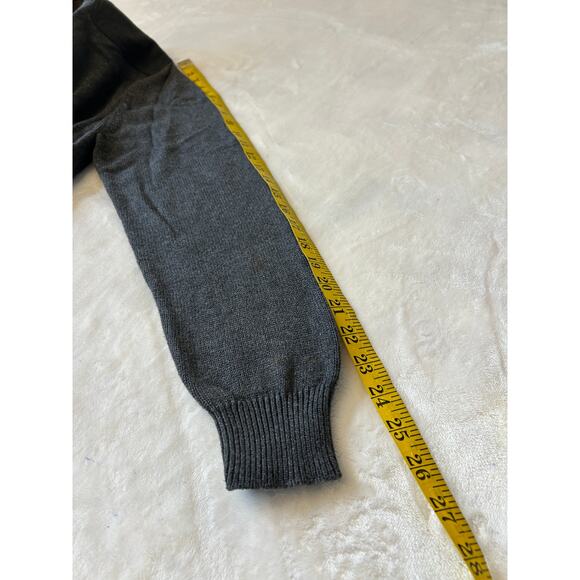 Arbor Way Zip Up Cotton Sweater Men's Size M Gray Mock Neck - Picture 3 of 9